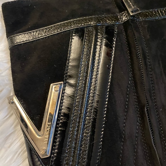 Versace suede knees heels boots - Picture 3 of 7